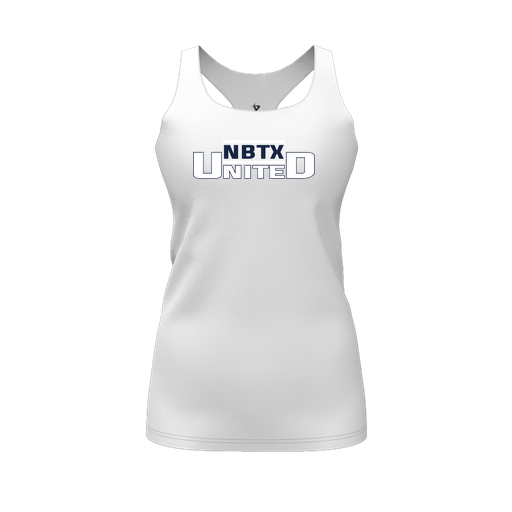 [FT0TRBWH-FYS-LOGO2] Decker Racerback Tank Top (Female Youth S, White, Logo 2)