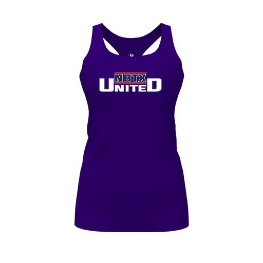 [FT0TRBPP-FYS-LOGO1] Decker Racerback Tank Top (Female Youth S, Purple, Logo 1)