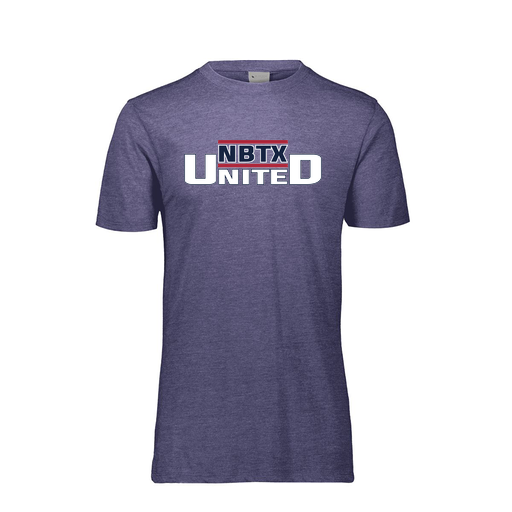 [FTSCUBNV-YS-LOGO1] Decker Youth Tri-Blend T-Shirt - Short Sleeve (Youth S, Navy, Logo 1)