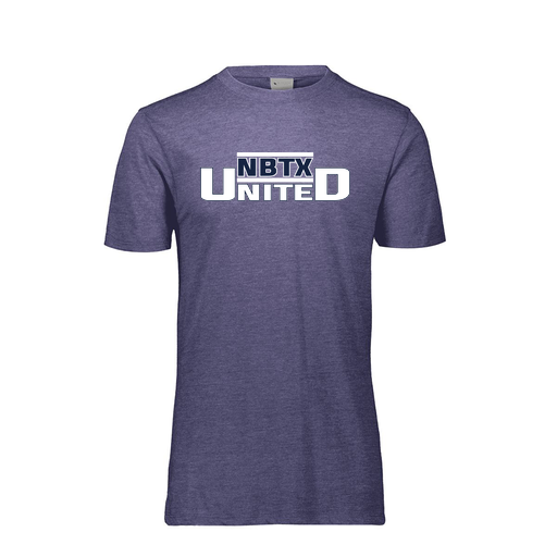 [FTSCUBNV-YS-LOGO2] Decker Youth Tri-Blend T-Shirt - Short Sleeve (Youth S, Navy, Logo 2)