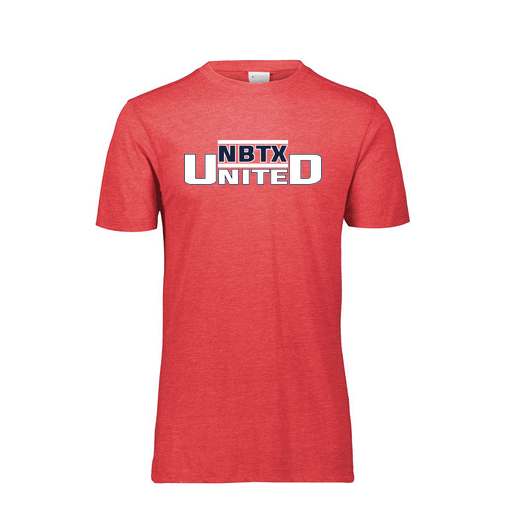 [FTSCUBRD-YS-LOGO2] Decker Youth Tri-Blend T-Shirt - Short Sleeve (Youth S, Red, Logo 2)