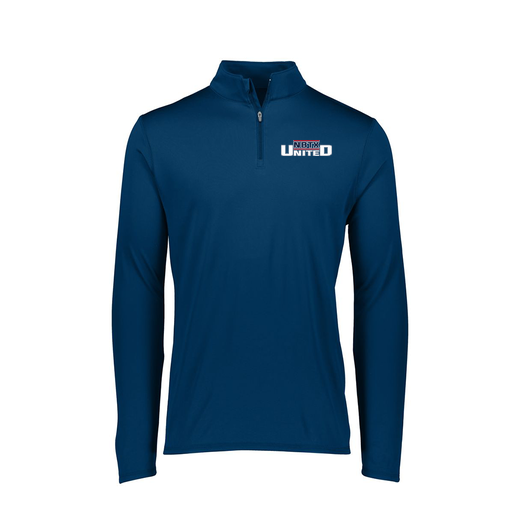 [FTLQFLNV-FAXS-LOGO1] Decker Women's Flex-Lite 1/4 Zip Shirt (Female Adult XS, Navy, Logo 1)