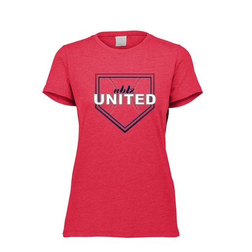[FTSCUBRD-FAXS-LOGO3] Decker Women's Tri-Blend T-Shirt - Short Sleeve (Female Adult XS, Red, Logo 3)