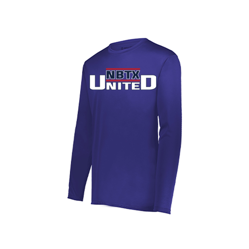 [222822.747.XS-LOGO1] Men's LS Smooth Sport Shirt (Adult XS, Purple, Logo 1)