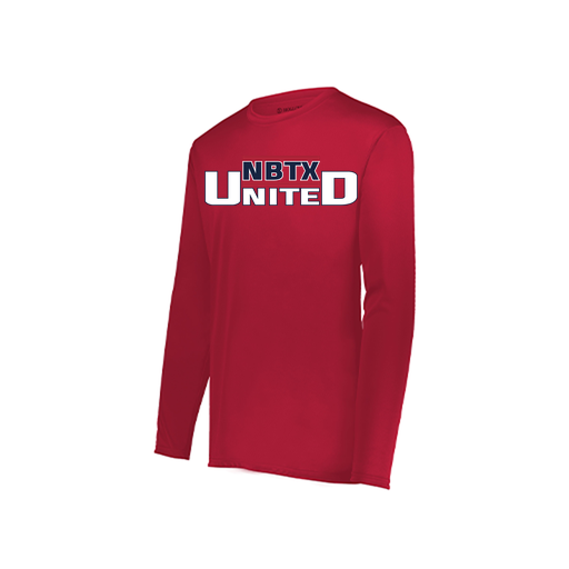 [222822.083.XS-LOGO1] Men's LS Smooth Sport Shirt (Adult XS, Red, Logo 1)