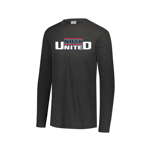 [FTLCUBBK-AXS-LOGO1] Decker Men's Tri-Blend T-Shirt - Long Sleeve (Adult XS, Black, Logo 1)