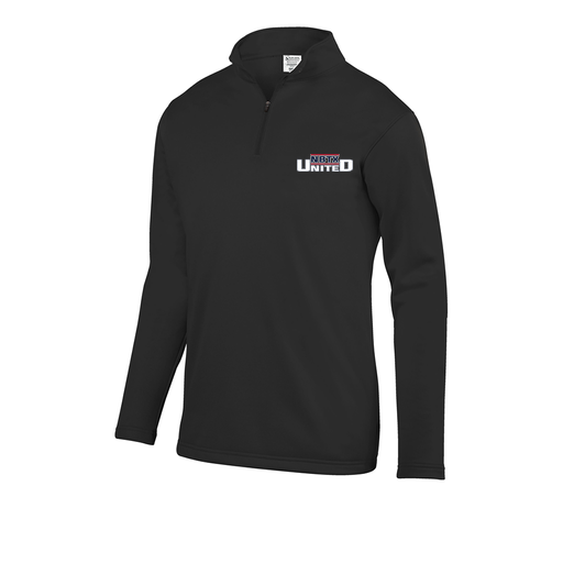 [FOLQFFBK-AS-LOGO1] Decker Men's FlexFleece 1/4 Zip (Adult S, Black, Logo 1)