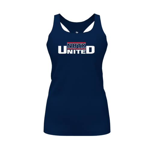 [FT0TRBNV-FYS-LOGO1] Decker Racerback Tank Top (Female Youth S, Navy, Logo 1)