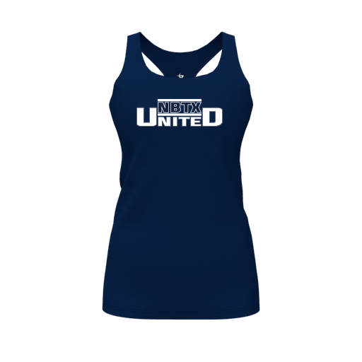 [FT0TRBNV-FYS-LOGO2] Decker Racerback Tank Top (Female Youth S, Navy, Logo 2)