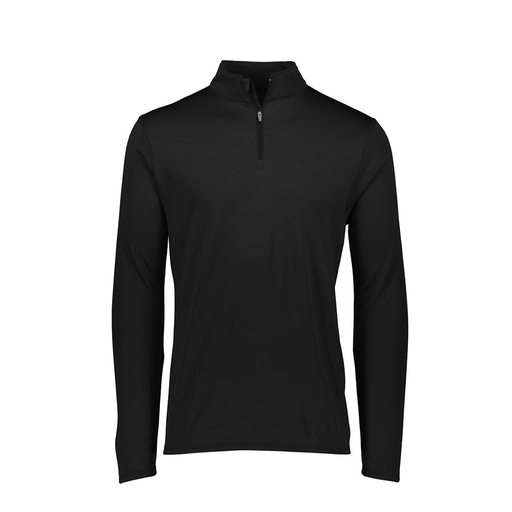[FTLQFLBK-AS-LOGO2] Decker Men's Flex-Lite 1/4 Zip Shirt (Adult S, Black, Logo 2)
