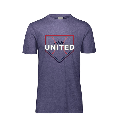 [FTSCUBNV-YS-LOGO3] Decker Youth Tri-Blend T-Shirt - Short Sleeve (Youth S, Navy, Logo 3)