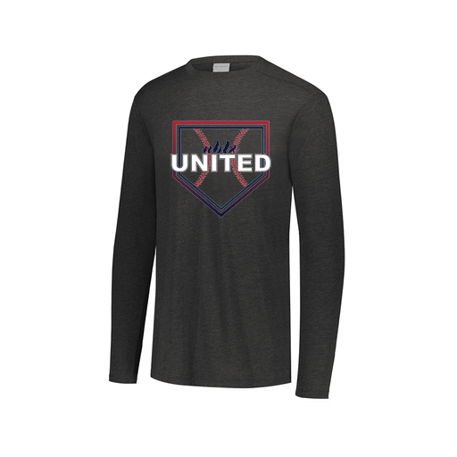 [FTLCUBBK-AXS-LOGO3] Decker Men's Tri-Blend T-Shirt - Long Sleeve (Adult XS, Black, Logo 3)