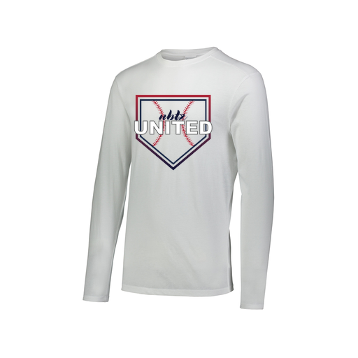 [FTLCUBWH-AXS-LOGO3] Decker Men's Tri-Blend T-Shirt - Long Sleeve (Adult XS, White, Logo 3)