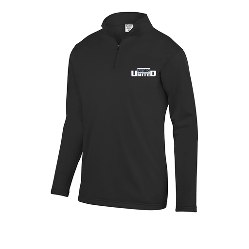 [FOLQFFBK-AS-LOGO2] Decker Men's FlexFleece 1/4 Zip (Adult S, Black, Logo 2)