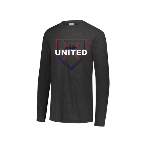 [FTLCUBBK-YS-LOGO3] Decker Youth Tri-Blend T-Shirt - Long Sleeve (Youth S, Black, Logo 3)
