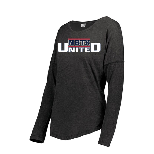 [FTLCUBBK-FAXS-LOGO1] Decker Women's Tri-Blend T-Shirt - Long Sleeve (Female Adult XS, Black, Logo 1)
